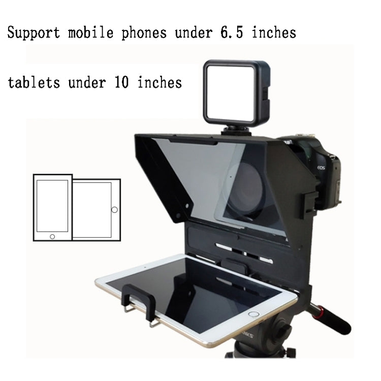 Large Screen Mobile Phone Tablet SLR Live Shooting Recording Teleprompter For Mobile Phone Tablet Eurekaonline