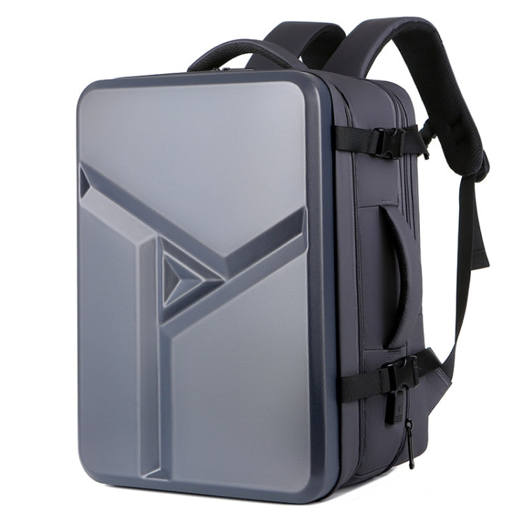 Large-capacity Waterproof Expandable Hard Shell Backpack with USB Charging Hole(161 Dark Gray) Eurekaonline