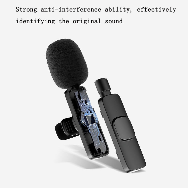 Lavalier Wireless Microphone Mobile Phone Live Video Shooting Small Microphone, Specification: 8 Pin Direct 1 To 2 Eurekaonline