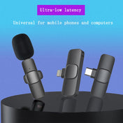 Lavalier Wireless Microphone Mobile Phone Live Video Shooting Small Microphone, Specification: 8 Pin Direct 1 To 2 Eurekaonline