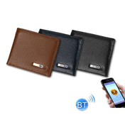 Leather Wallet Mltifunctional Bluetooth Smart Anti-Lost Wallet(Black) Eurekaonline