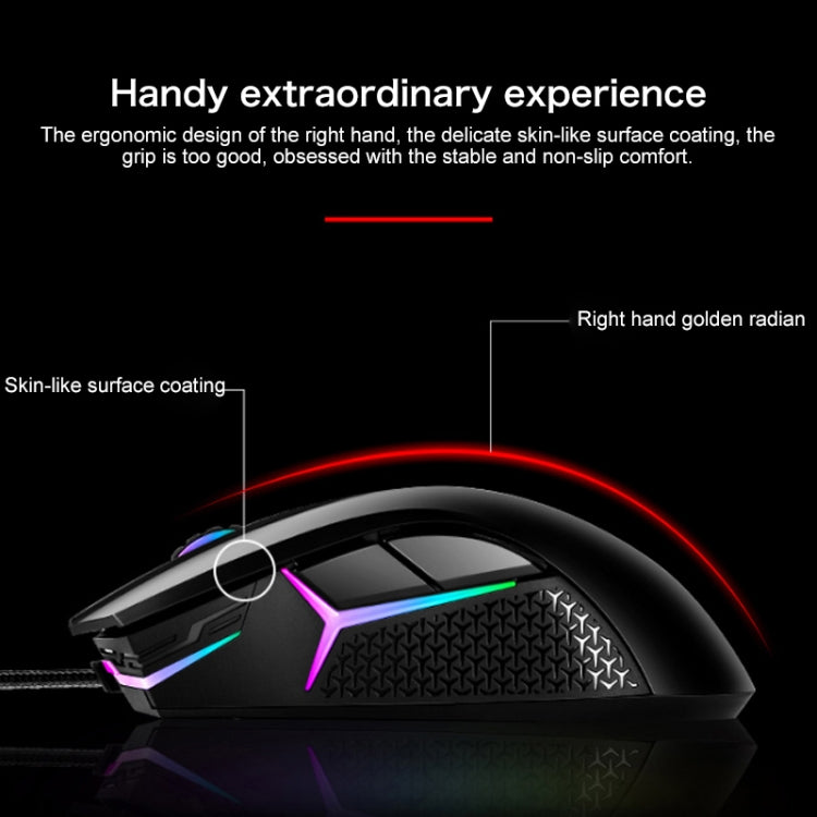 Lenovo HEADSHOT Gaming Engine Game Wired Mouse (Black) Eurekaonline