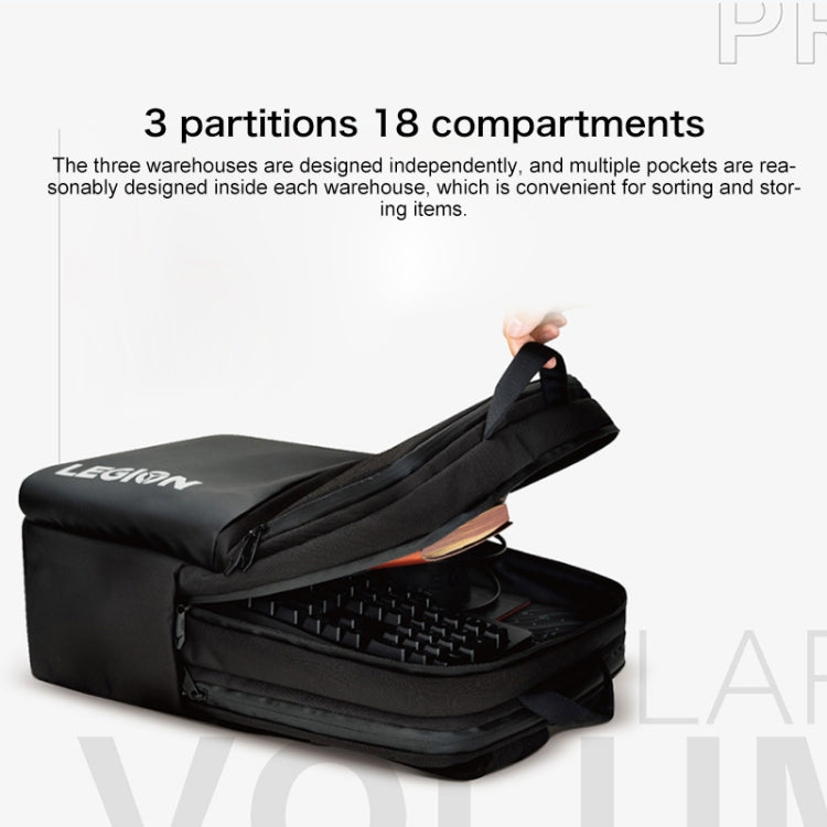 Lenovo LEGION P1 Multi-function Backpack Shoulders Bag for 15.6 inch Laptop / Y7000 / Y7000P (Black) Eurekaonline