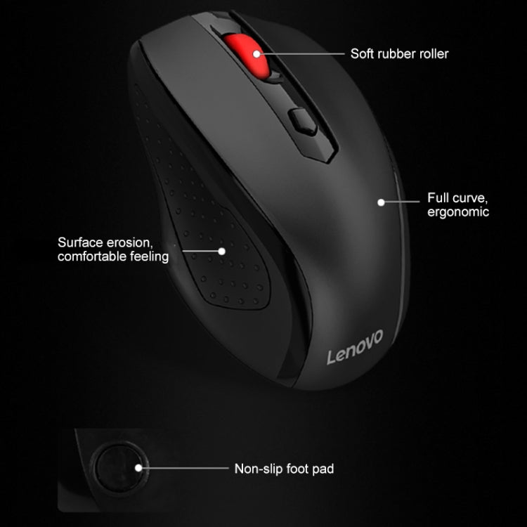 Lenovo M21 One-key Service Wireless Mouse (Black) Eurekaonline