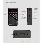 Lenovo R5 Bluetooth 5.0 Multi-function Mini Bluetooth Speaker Radio(Black) Eurekaonline