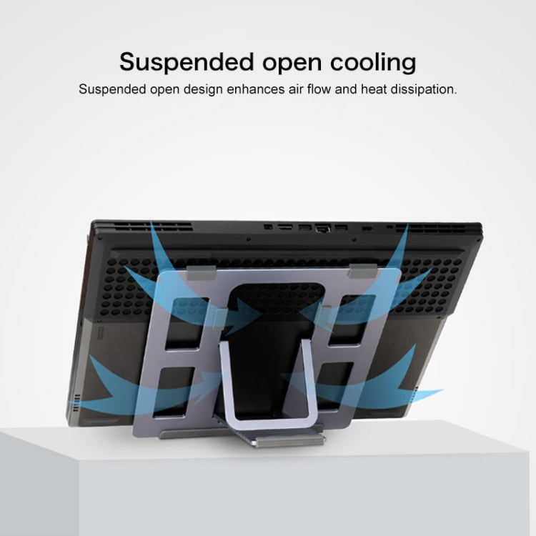 Lenovo Z2 LEGION Aluminum Alloy Laptop Cooling Bracket Heat Dissipation Holder for Y7000 / Y7000P / Y9000K(Grey) Eurekaonline