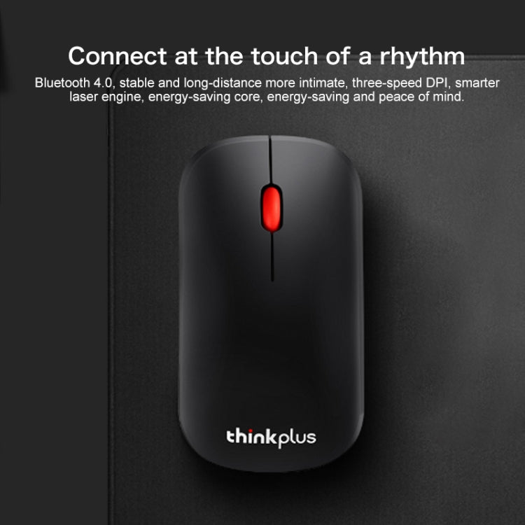 Lenovo thinkplus Bluetooth 4.0 Portable Wireless Bluetooth Mouse (Black) Eurekaonline