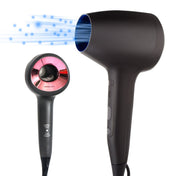 Lescolton 9809 Household Smart High-power Cold Hot Wind Leafless Negative Ion Hair Dryer with Hair Comb, Plug Type:EU Plug(Black) Eurekaonline