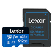 Lexar 633x 512GB High-speed Flash Memory Card Sports Camera Mobile Phone TF Car Driving Recorder Memory Card Eurekaonline