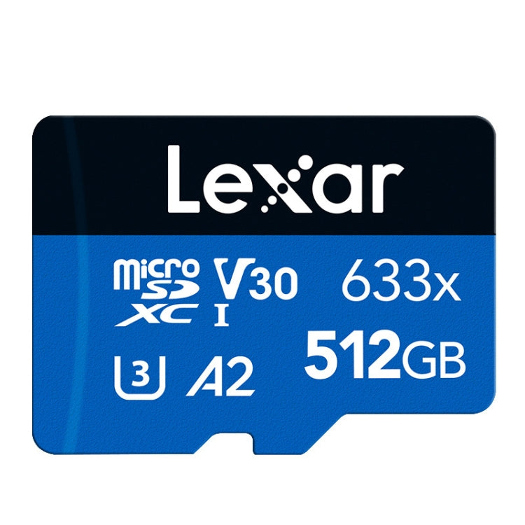 Lexar 633x 512GB High-speed Flash Memory Card Sports Camera Mobile Phone TF Car Driving Recorder Memory Card Eurekaonline