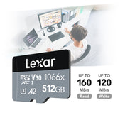 Lexar LKSTF1066X High-Speed TF Card Motion Camera Surveillance Recorder Memory Card, Capacity: 128GB Eurekaonline