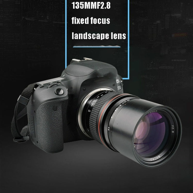 Lightdow 135mm F2.8 Full-Frame Telephoto Lens Fixed-Focus Landscape Lens Eurekaonline