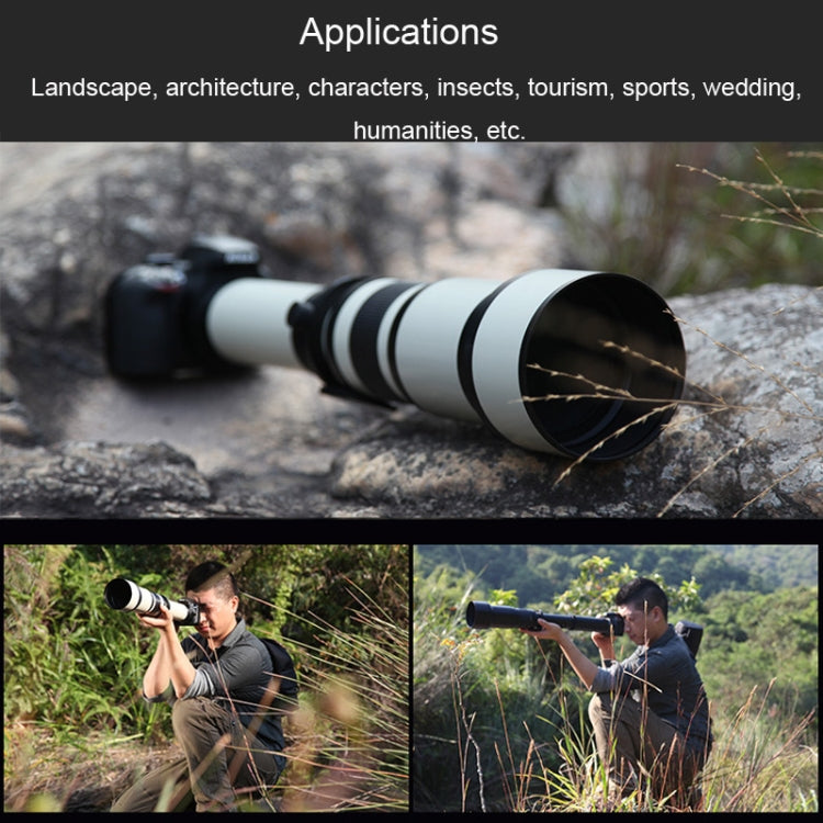 Lightdow 650-1300mm Telephoto Zoom Camera Lens T2 Astronomical Mirror Telephoto Lens Eurekaonline