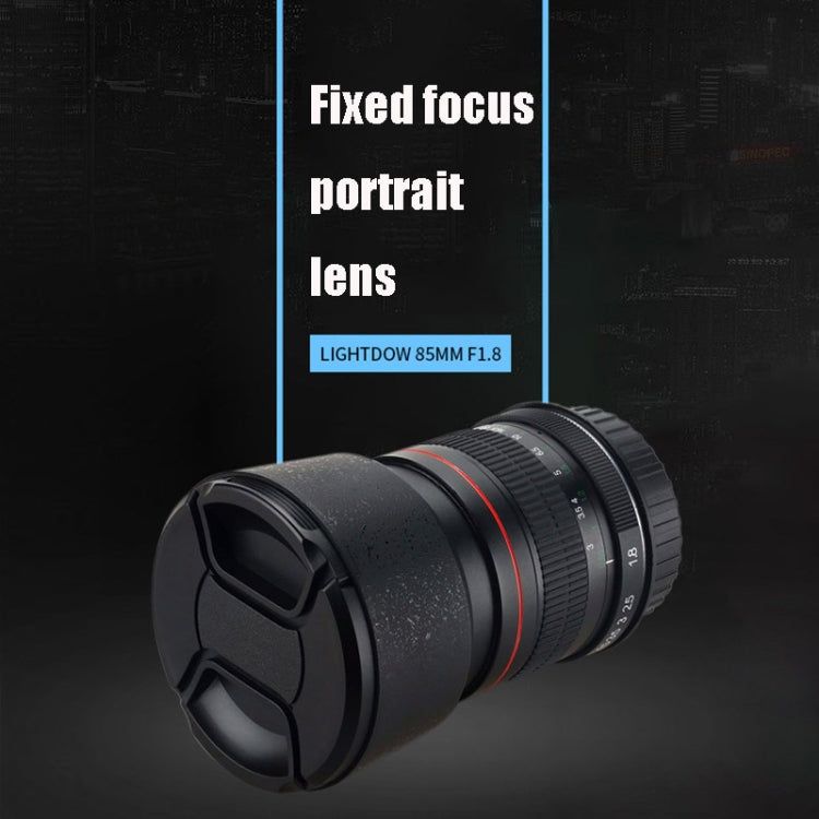 Lightdow 85mm F1.8 Fixed Focus Portrait Macro Manual Focus Camera Lens for Sony Cameras Eurekaonline