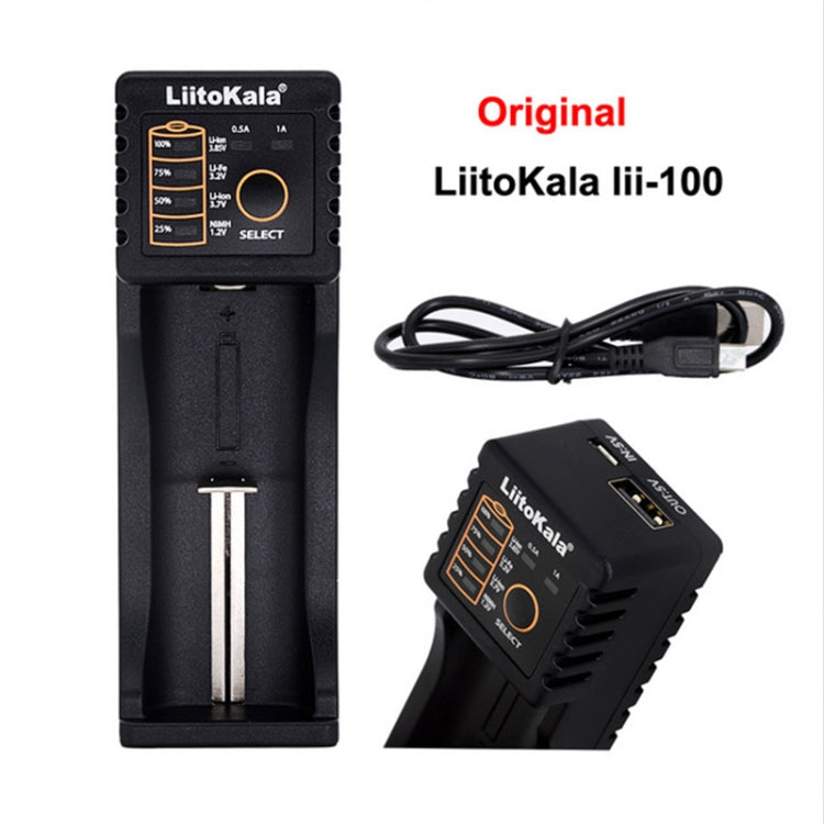 LiitoKala Lii-100 Battery Charger for Li-ion IMR 18650, 18490, 18350, 17670, 17500, 16340 (RCR123), 14500, 10440 Eurekaonline