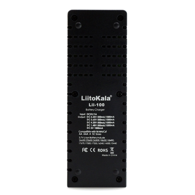 LiitoKala Lii-100 Battery Charger for Li-ion IMR 18650, 18490, 18350, 17670, 17500, 16340 (RCR123), 14500, 10440 Eurekaonline