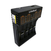 LiitoKala lii-402 4 In 1 Lithium Battery Charger for Li-ion IMR 18650, 18490, 18350, 17670, 17500, 16340(RCR123), 14500, 10440 Eurekaonline