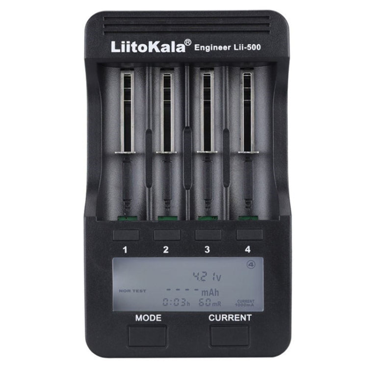 LiitoKala lii-500 Lithium Battery Charger for Li-ion IMR 18650, 26650, 16340, 14500, 10440, 18500, EU Plug Eurekaonline