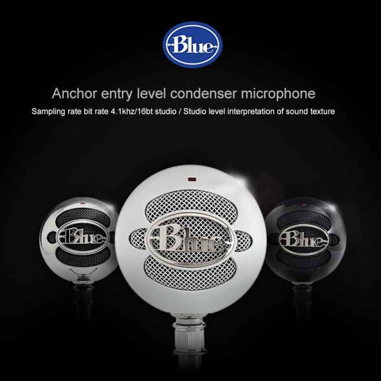 Logitech Blue Snowball USB Condenser Anchor Recording Microphone Eurekaonline