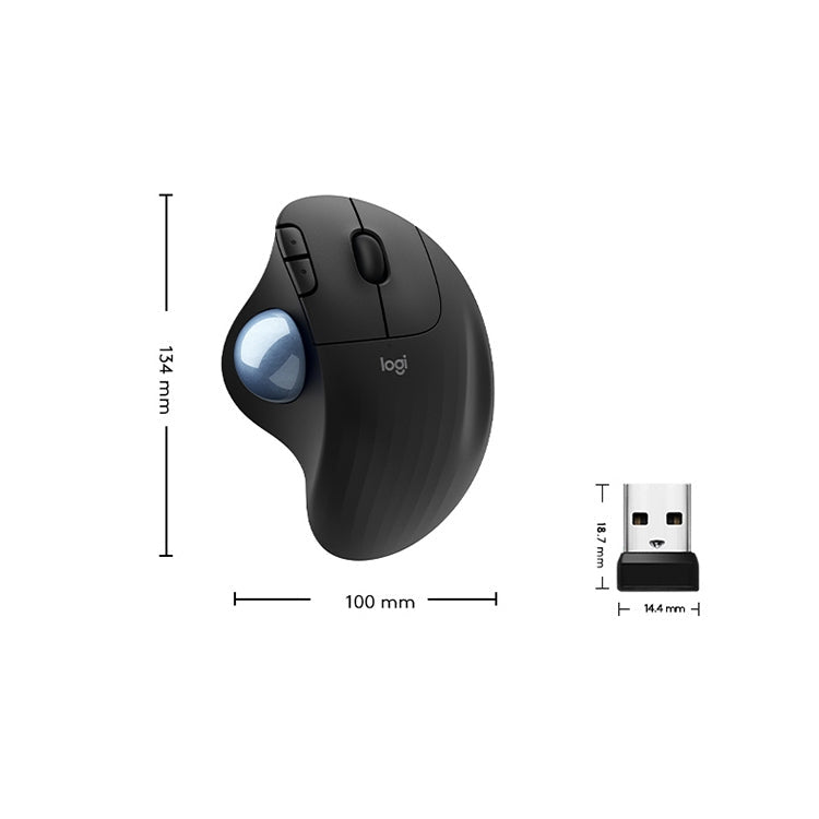 Logitech ERGO M575 Creative Wireless Trackball Mouse (Black) Eurekaonline