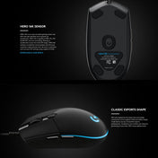 Logitech G Pro 16000DPI RGB Illumination Macro Programming Wired Optical Gaming Mouse, Length: 1.8m (Black) Eurekaonline