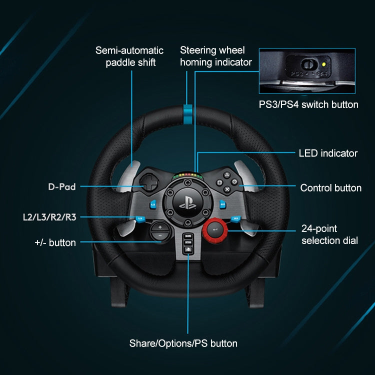 Logitech G29 Game Racing Steering Wheel Pedal Shift Lever for PS3 / PS4 / PS5 Eurekaonline