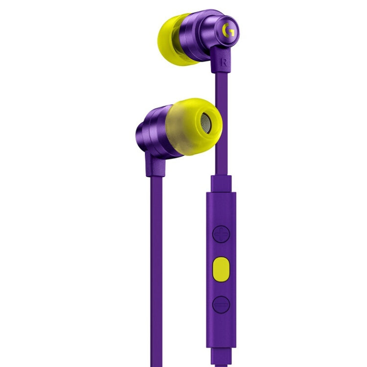 Logitech G333 In-ear Gaming Wired Earphone with Microphone, Standard Version(Purple) Eurekaonline