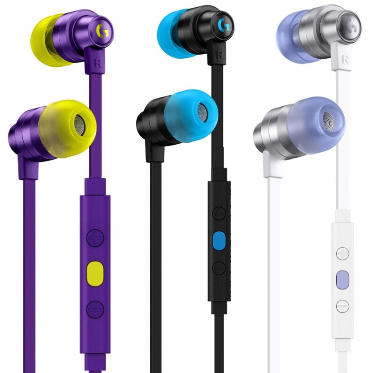 Logitech G333 In-ear Gaming Wired Earphone with Microphone, Standard Version(Purple) Eurekaonline