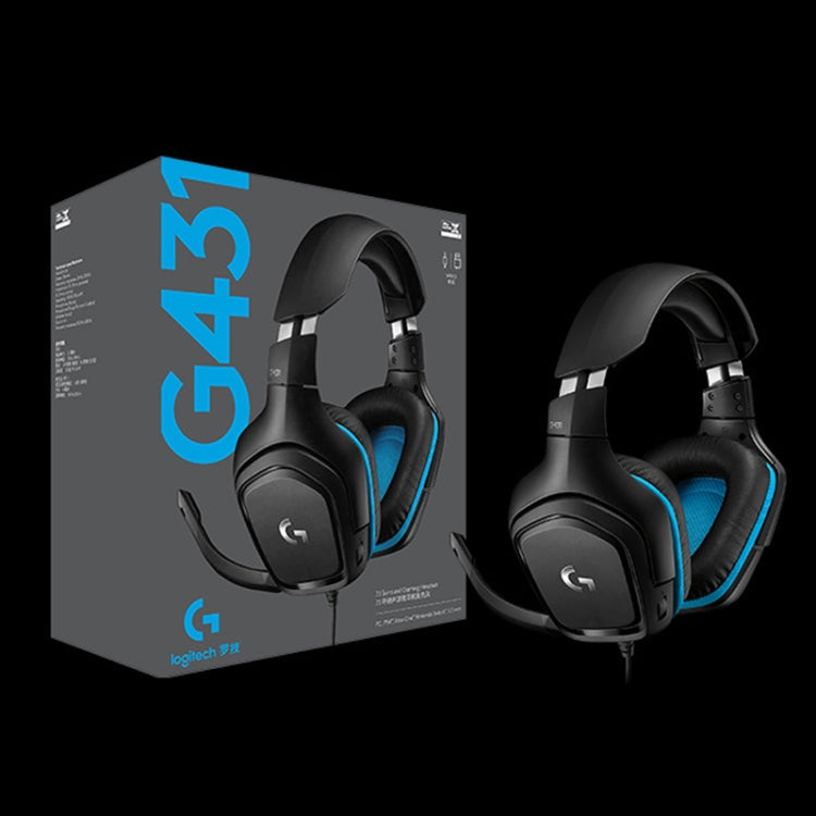 Logitech G431 Dolby 7.1 Surround Sound Stereo Folding Noise Reduction Competition Gaming Headset Eurekaonline