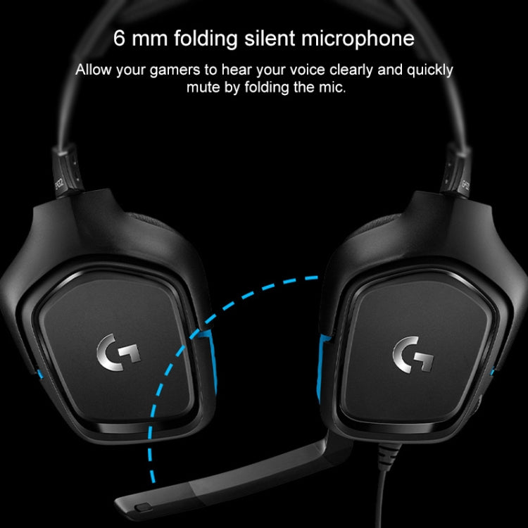 Logitech G431 Dolby 7.1 Surround Sound Stereo Folding Noise Reduction Competition Gaming Headset Eurekaonline