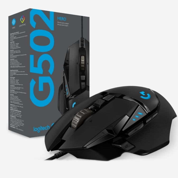 Logitech G502 HERO Wired Gaming Mouse with 11 Buttons, Length: 2.1m Eurekaonline