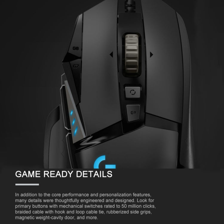 Logitech G502 HERO Wired Gaming Mouse with 11 Buttons, Length: 2.1m Eurekaonline