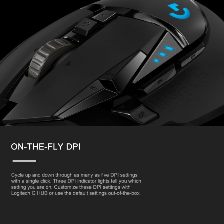 Logitech G502 HERO Wired Gaming Mouse with 11 Buttons, Length: 2.1m Eurekaonline