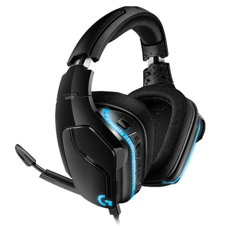 Logitech G633S Dolby 7.1 Surround Sound Stereo Colorful Lighting Noise Reduction Competition Gaming Wired Headset Eurekaonline