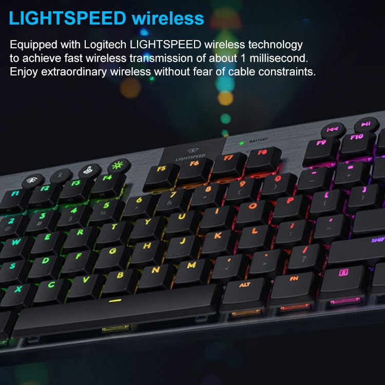 Logitech G913 TKL Wireless RGB Mechanical Gaming Keyboard (GL
