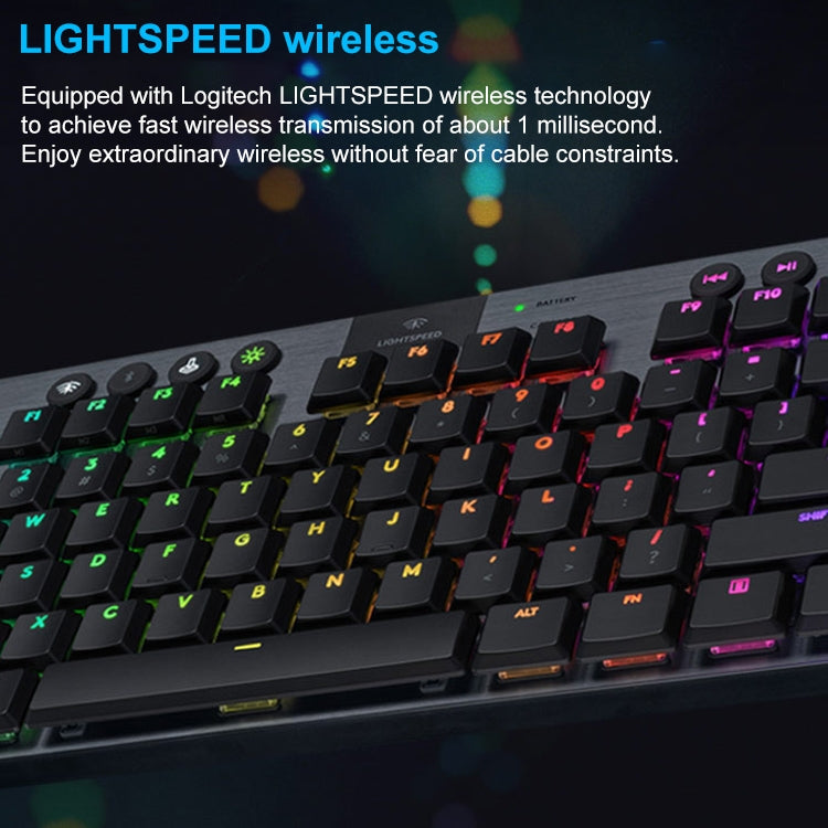 Logitech G913 TKL Wireless RGB Mechanical Gaming Keyboard (GL-Clicky) Eurekaonline