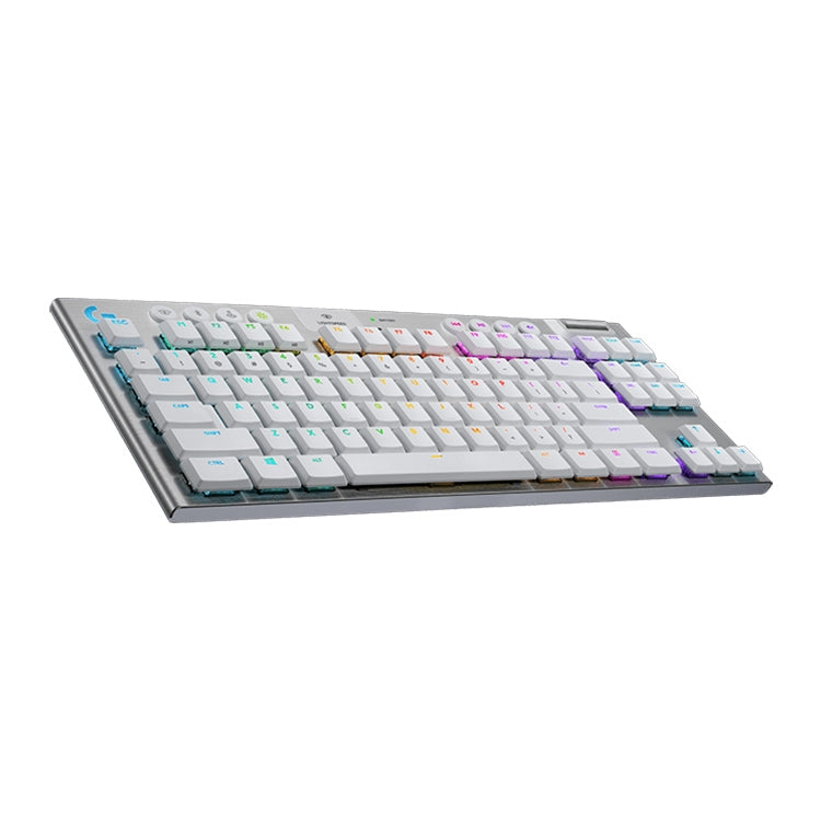 Logitech G913 TKL Wireless RGB Mechanical Gaming Keyboard (GL-Tactile)(White) Eurekaonline