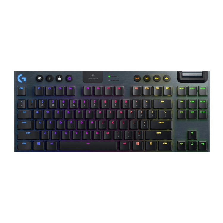 Logitech G913 TKL Wireless RGB Mechanical Gaming Keyboard, Tea Shaft (GL-Tactile)(Black) Eurekaonline