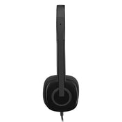 Logitech H151 Wired Headphone Single 3.5mm Earphone Gaming Headset Stereo with MIC Eurekaonline