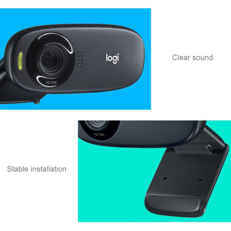 Logitech HD Webcam C310 Easy and Clear HD 720p Video Call(Black) Eurekaonline