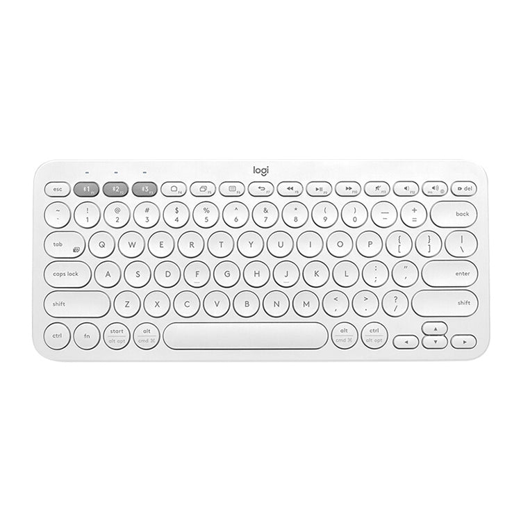 Logitech K380 Portable Multi-Device Wireless Bluetooth Keyboard (White) Eurekaonline