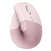Logitech Lift Vertical 1000DPI 2.4GHz Ergonomic Wireless Bluetooth Dual Mode Mouse (Pink) Eurekaonline