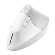 Logitech Lift Vertical 1000DPI 2.4GHz Ergonomic Wireless Bluetooth Dual Mode Mouse (White) Eurekaonline