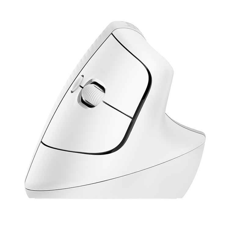 Logitech Lift Vertical 1000DPI 2.4GHz Ergonomic Wireless Bluetooth Dual Mode Mouse (White) Eurekaonline