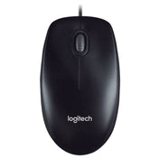 Logitech M100R USB Interface Full Size 1000DPI Wired Optical Mouse (Black) Eurekaonline