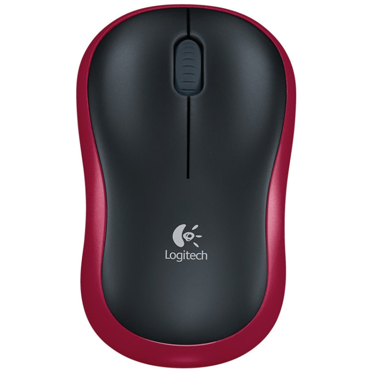 Logitech M185 2.4GHz 3-keys 1000DPI Wireless Optical Mouse, Wireless Range: 10m (Red) Eurekaonline