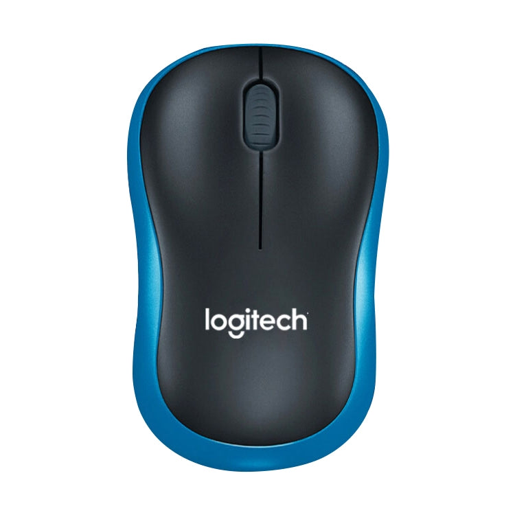 Logitech M186 Wireless Mouse Office Power Saving USB Laptop Desktop Computer Universal (Black Blue) Eurekaonline