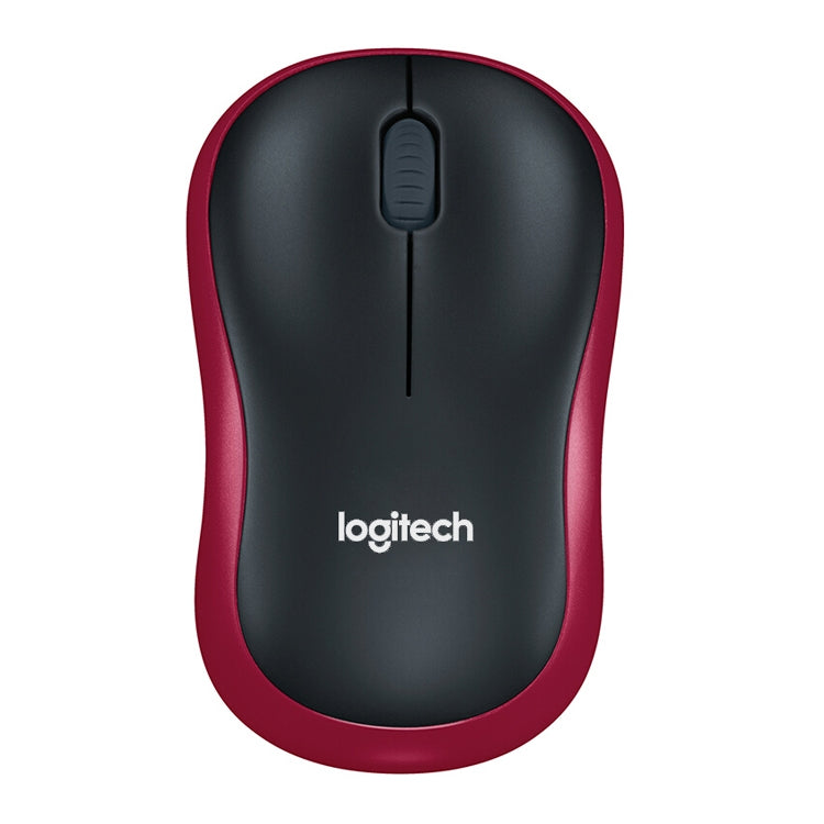 Logitech M186 Wireless Mouse Office Power Saving USB Laptop Desktop Computer Universal (Black Red) Eurekaonline