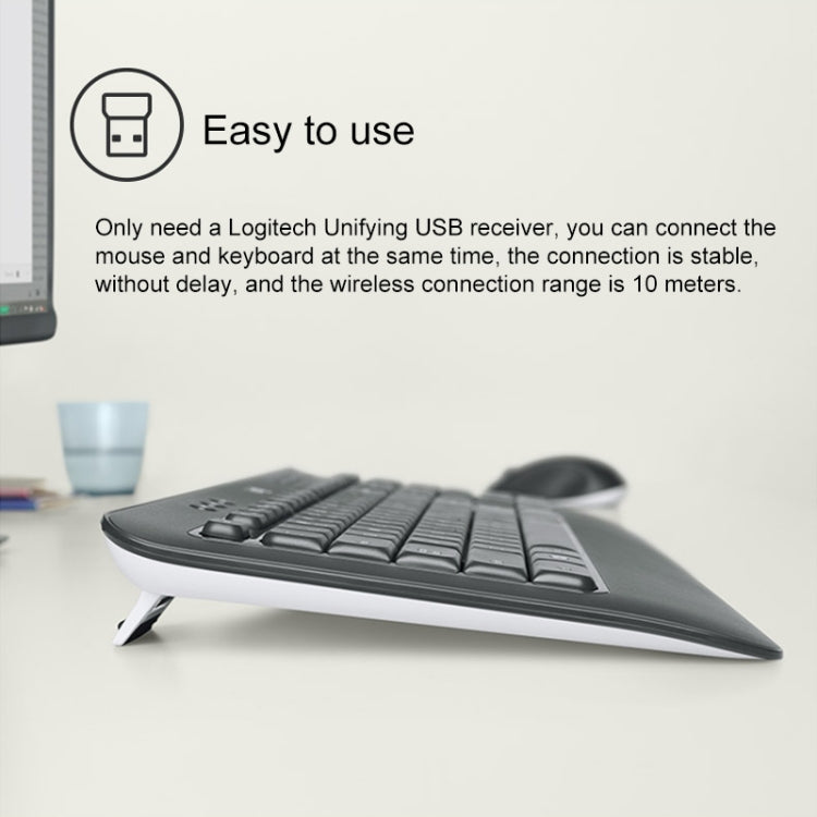 Logitech MK540 Wireless Keyboard and Mouse Set (Black) Eurekaonline