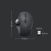 Logitech MX ERGO 440DPI Bluetooth + Unifying Dual-mode Wireless Trackball Optical Mouse(Black) Eurekaonline